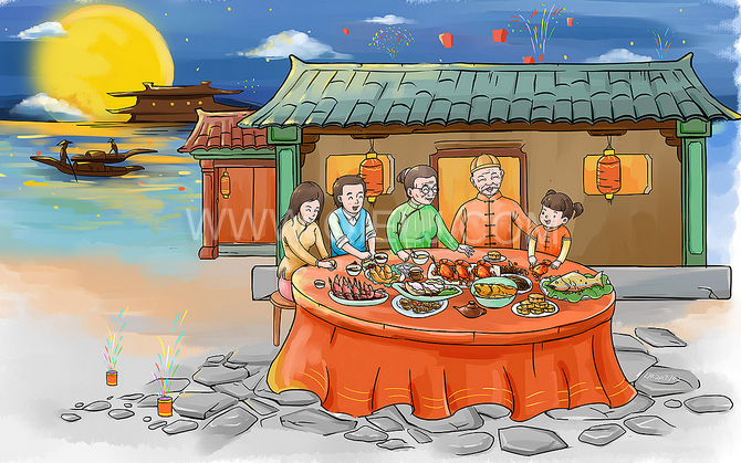 賞中秋圓月享美好時(shí)光，企鵝糧油機(jī)械祝您中秋團(tuán)圓快樂(圖2)